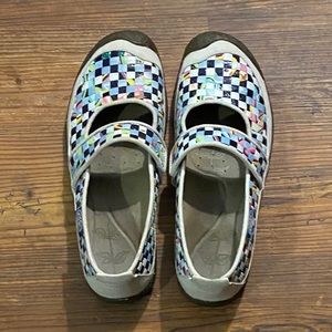 Keen Harvest Woven Rice Bag Mary Janes Shoes